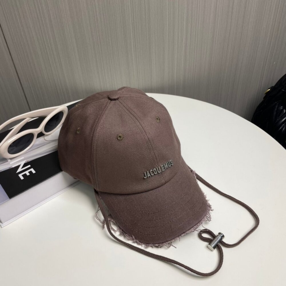 Jacquemus brown casual baseball cap